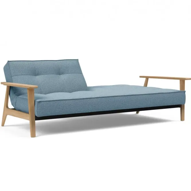 Sofa Rozkładana Splitback Frej Dąb Naturalny Light Blue Innovation
