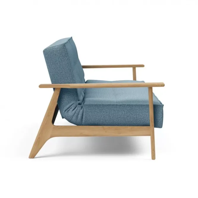 Sofa Rozkładana Splitback Frej Dąb Naturalny Light Blue Innovation