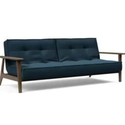 Sofa Rozkładana Splitback Frej Dąb Przydymiony Argus Navy Blue Innovation