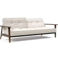 Sofa Rozkładana Splitback Frej Dąb Przydymiony Boucle Off White Innovation