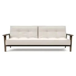 Sofa Rozkładana Splitback Frej Dąb Przydymiony Boucle Off White Innovation