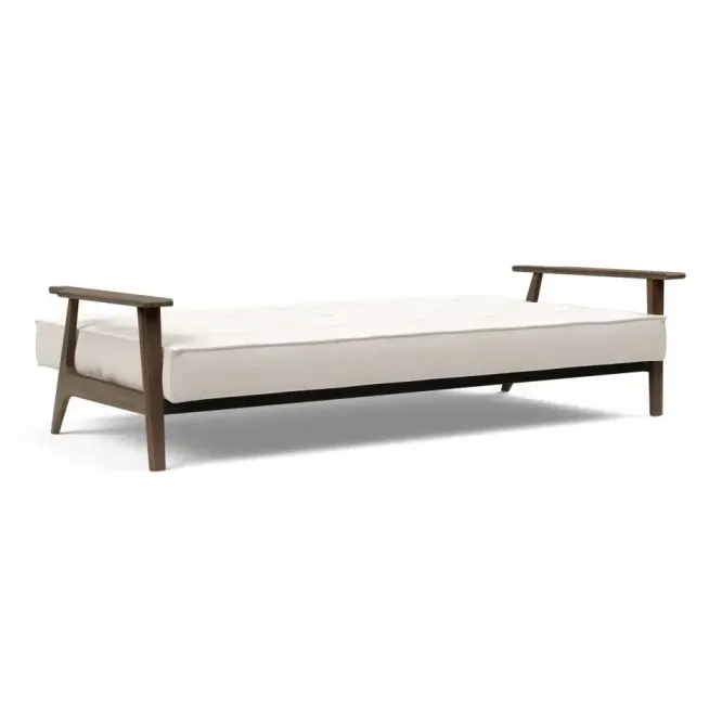 Sofa Rozkładana Splitback Frej Dąb Przydymiony Boucle Off White Innovation