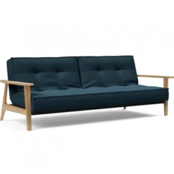 Sofa Rozkładana Splitback Frej Dąb Naturalny Navy Blue Innovation