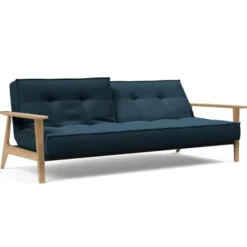 Sofa Rozkładana Splitback Frej Dąb Naturalny Navy Blue Innovation