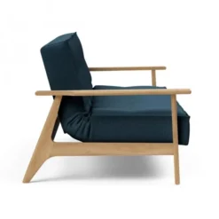 Sofa Rozkładana Splitback Frej Dąb Naturalny Navy Blue Innovation