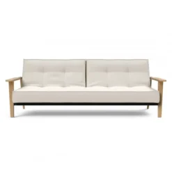 Sofa Rozkładana Splitback Frej Dąb Naturalny Boucle Off-White Innovation