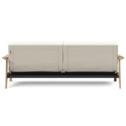 Sofa Rozkładana Splitback Frej Dąb Naturalny Boucle Off-White Innovation