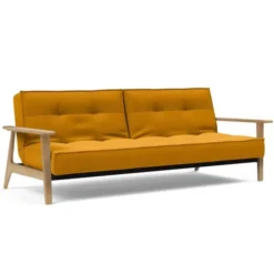 Sofa Rozkładana Splitback Frej Dąb Naturalny Burned Curry Innovation