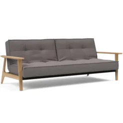 Sofa Rozkładana Splitback Frej Dąb Naturalny Dance Grey Innovation