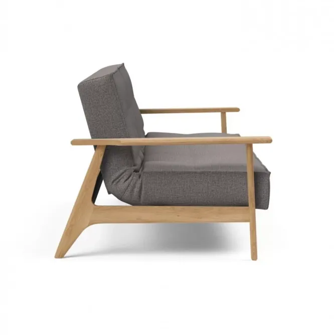 Sofa Rozkładana Splitback Frej Dąb Naturalny Dance Grey Innovation