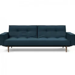 Sofa Rozkładana Splitback Z Podłokietnikami Navy Blue Innovation