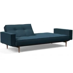 Sofa Rozkładana Splitback Z Podłokietnikami Navy Blue Innovation