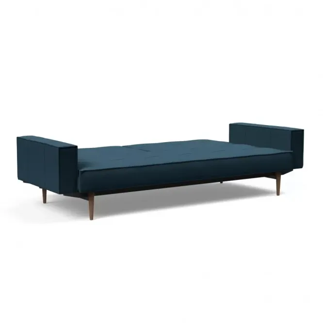 Sofa Rozkładana Splitback Z Podłokietnikami Navy Blue Innovation