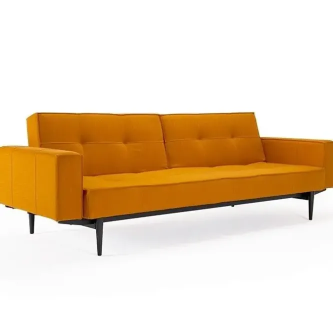 Sofa Rozkładana Splitback Z Podłokietnikami Burned Curry Innovation