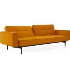 Sofa Rozkładana Splitback Z Podłokietnikami Burned Curry Innovation