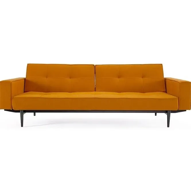 Sofa Rozkładana Splitback Z Podłokietnikami Burned Curry Innovation