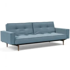 Sofa Rozkładana Splitback Z Podłokietnikami Light Blue Innovation