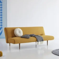 Sofa Rozkładana Unfurl Boucle Ochre Innovation