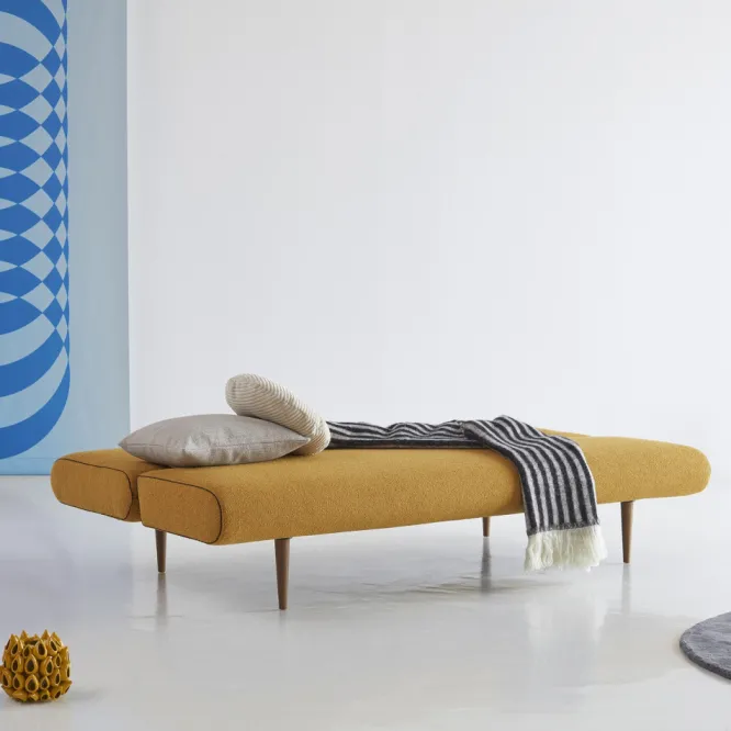 Sofa Rozkładana Unfurl Boucle Ochre Innovation