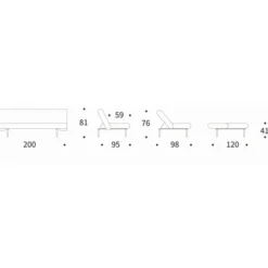 Sofa Rozkładana Unfurl Boucle Ochre Innovation