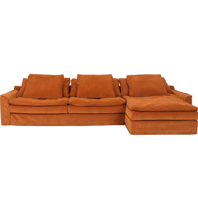 Sofa Sake Z Szezlongiem Manchester Orange Furninova