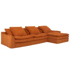 Sofa Sake Z Szezlongiem Manchester Orange Furninova