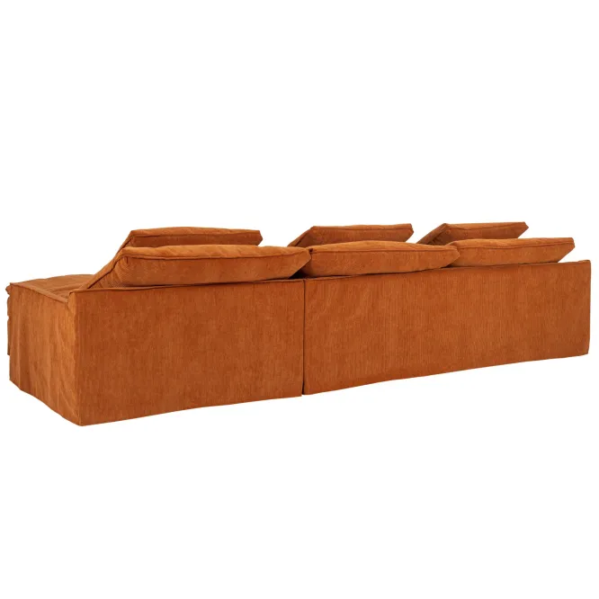 Sofa Sake Z Szezlongiem Manchester Orange Furninova