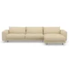 Sofa Samba Z Szezlongiem 351X163 Cm Kremowa