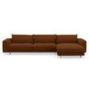 Sofa Samba Z Szezlongiem 351X163 Cm Kasztanowa