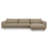 Sofa Samba Z Szezlongiem 351X163 Cm Piaskowa