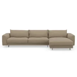 Sofa Samba Z Szezlongiem 351X163 Cm Piaskowa