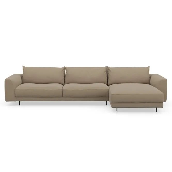Sofa Samba Z Szezlongiem 351X163 Cm Piaskowa