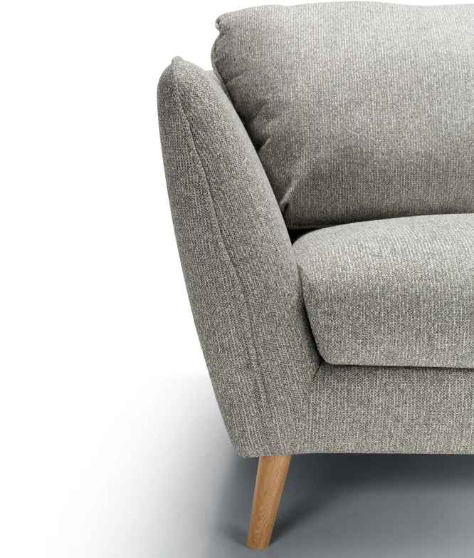 Sofa Stella 3 Seater Snake Light Grey Sits