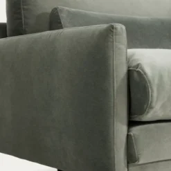 Sofa Veliro 3 Osobowa Aksamitna Zielona Kave Home