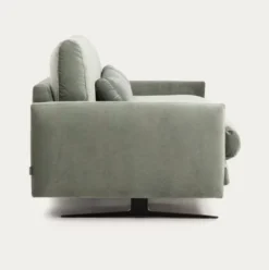Sofa Veliro 3 Osobowa Aksamitna Zielona Kave Home