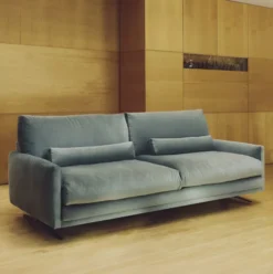 Sofa Veliro 3 Osobowa Aksamitna Zielona Kave Home