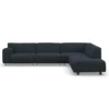 Sofa Vesta High Narożna 330X244 Cm Granatowa
