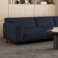 Sofa Vesta High Narożna 330X244 Cm Granatowa