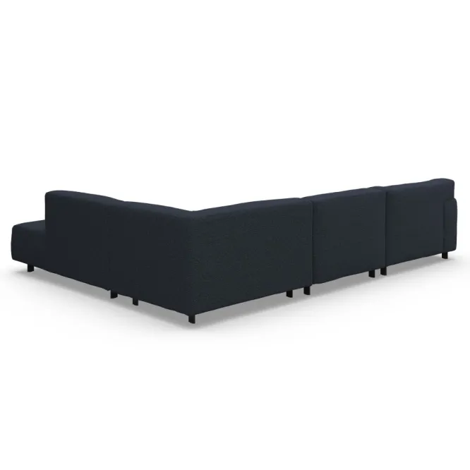 Sofa Vesta High Narożna 330X244 Cm Granatowa