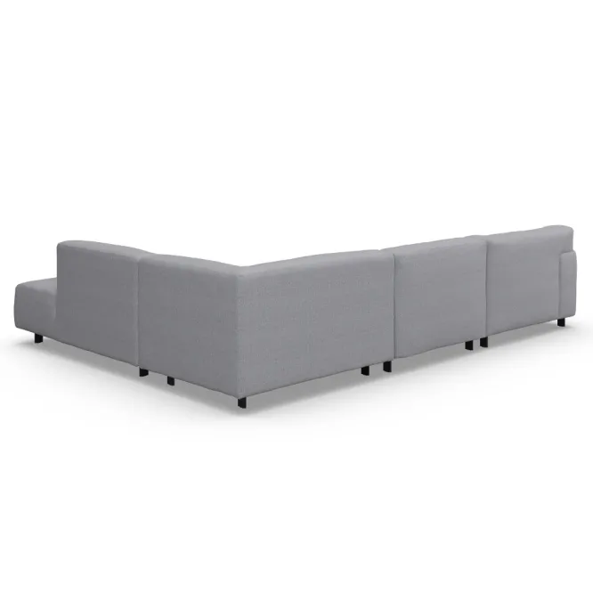 Sofa Vesta High Narożna 330X244 Cm Jasnoszara
