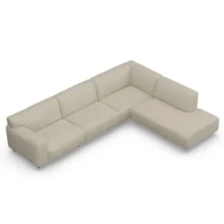 Sofa Vesta High Narożna 330X244 Cm Piaskowa