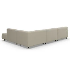 Sofa Vesta High Narożna 330X244 Cm Piaskowa