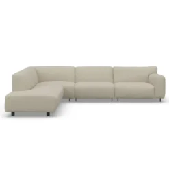 Sofa Vesta High Narożna 330X244 Cm Piaskowa