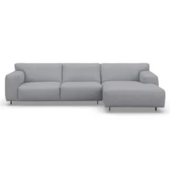 Sofa Vesta High Z Szezlongiem 301X160 Cm Jasnoszara
