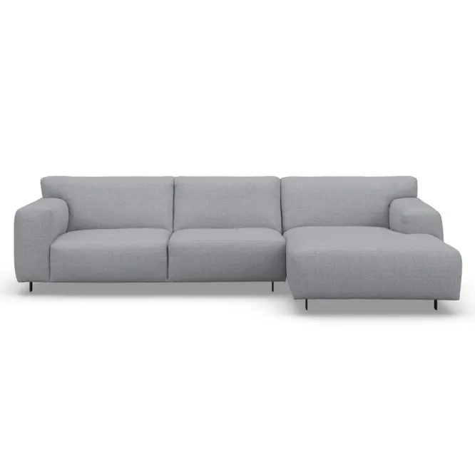 Sofa Vesta High Z Szezlongiem 301X160 Cm Jasnoszara