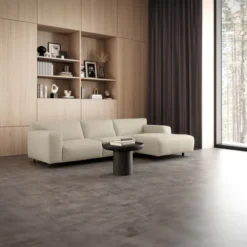 Sofa Vesta High Z Szezlongiem 301X160 Cm Piaskowa