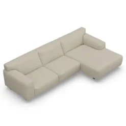 Sofa Vesta High Z Szezlongiem 301X160 Cm Piaskowa