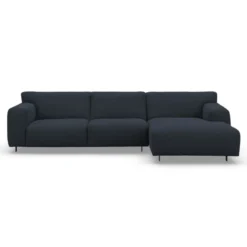 Sofa Vesta High Z Szezlongiem 301X160 Cm Granatowa