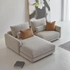 Sofa Vivole 1,5 Os. Z Szezlongiem Aivi Lace Beige Tenksom