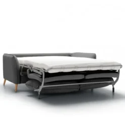 Sofa Z Funkcją Spania Lucy 3 Osobowa Czarny Melanż Sits